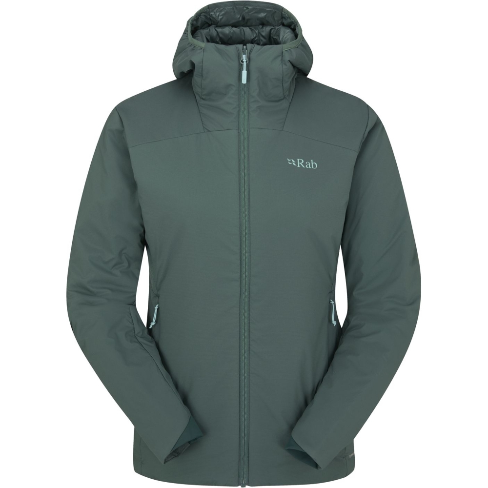 Rab Xenair Alpine Light Jacket Women's Green Slate QIP-18-GNS jassen online bestellen bij Kathmandu Outdoor & Travel