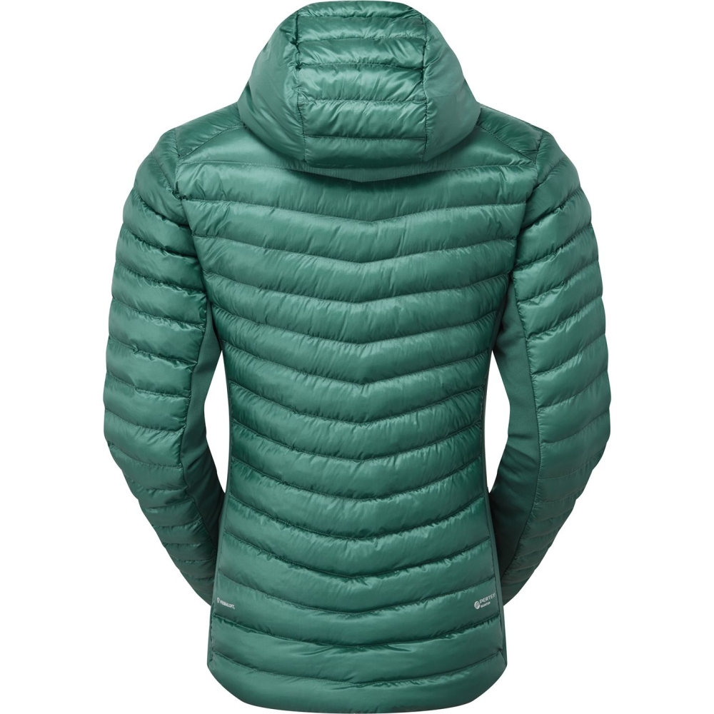 Rab Rab Cirrus Flex Hoody Women's QIP-32-EGS jassen Rab Cirrus Flex Hoody Women's Eucalyptus/Green Slate QIP-32-EGS jassen online bestellen bij Kathmandu Outdoor & Travel