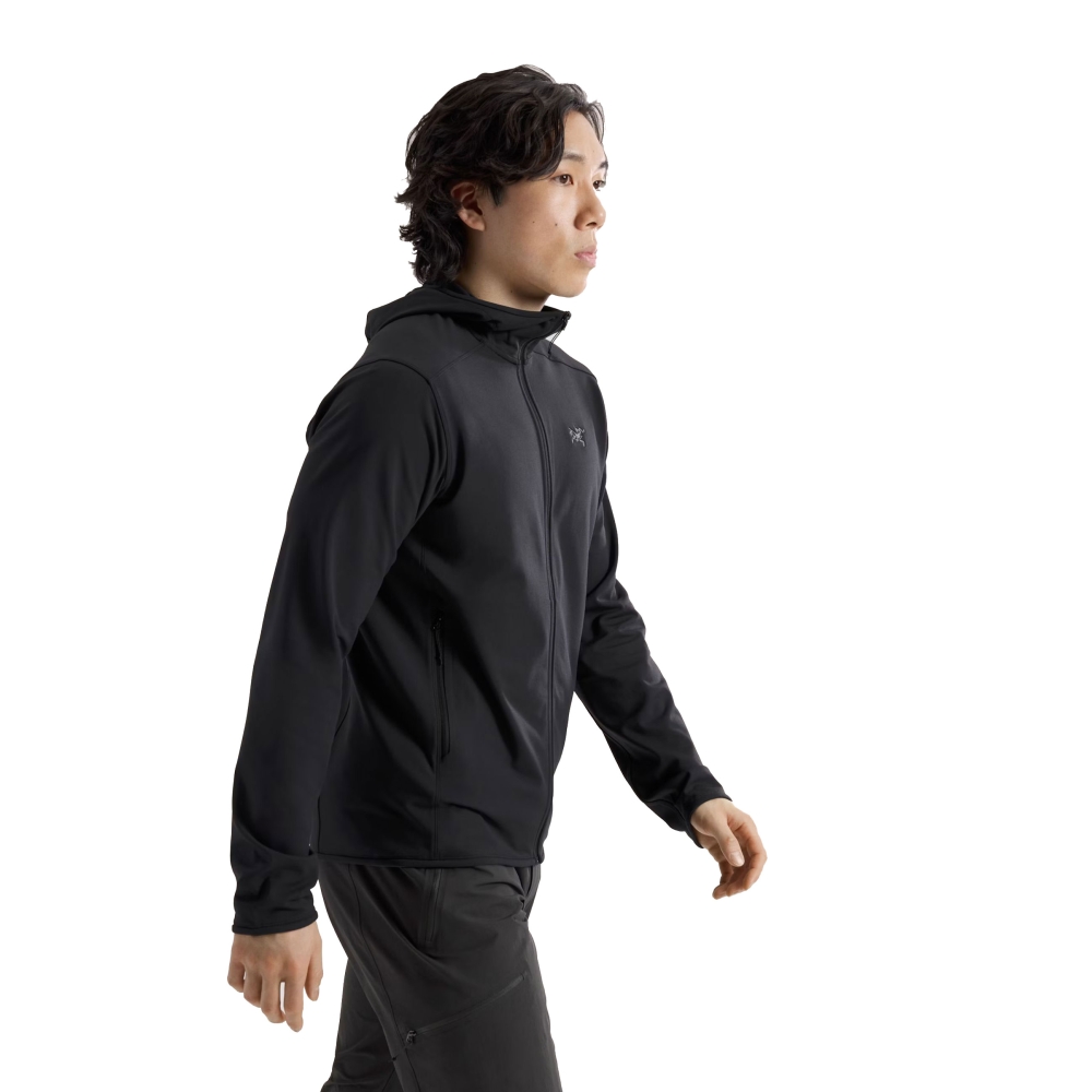 Arc'teryx Kyanite Lightweight Hoody Black 9641-002291 fleeces en truien online bestellen bij Kathmandu Outdoor & Travel