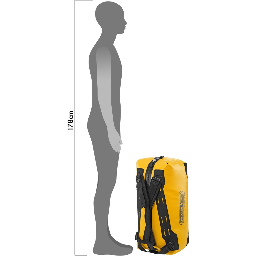 Ortlieb Duffle 60 L Sun-Yellow/Black OK1433 duffels online bestellen bij Kathmandu Outdoor & Travel