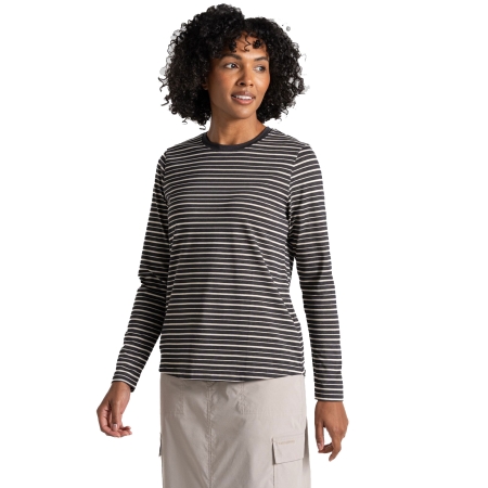 Craghoppers  NosiLife Akona Long Sleeved Top Women's Charcoal Stripe