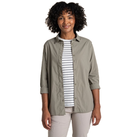Craghoppers NosiLife Freeda Long Sleeved Shirt Women's Vert Craghoppers NosiLife Freeda Long Sleeved Shirt Women's Vert