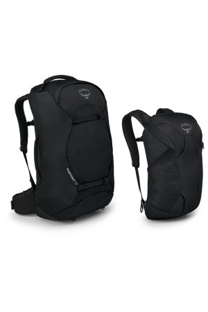 Osprey Farpoint 70 Black 10003322-1-218 reistassen online bestellen bij Kathmandu Outdoor & Travel