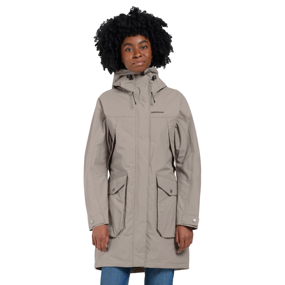 Didriksons Thelma Parka 10 Women's Ash Brown 504812-F04 jassen online bestellen bij Kathmandu Outdoor & Travel