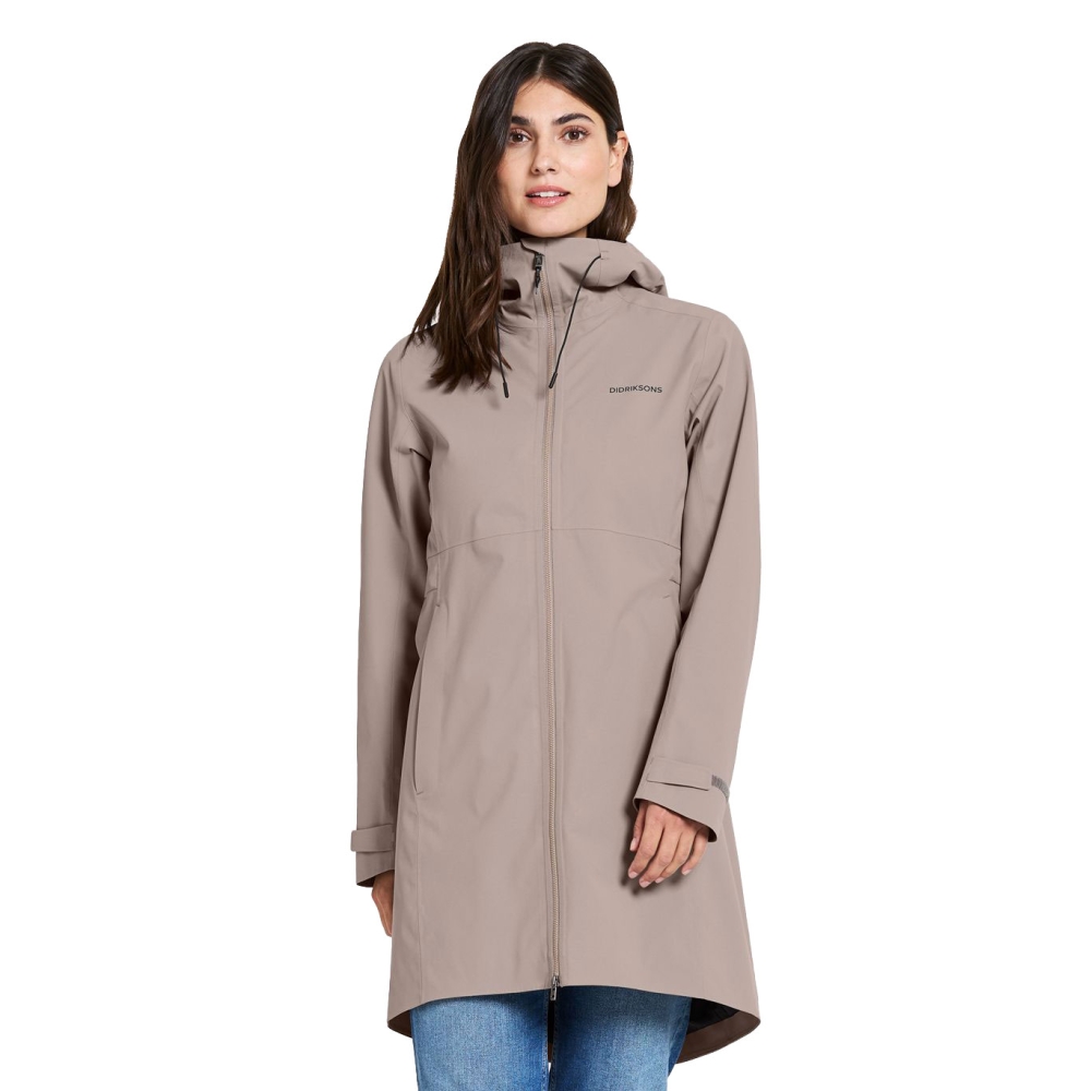 Didriksons Bea Parka 6 Women's Ash Brown 505240-F04 jassen online bestellen bij Kathmandu Outdoor & Travel