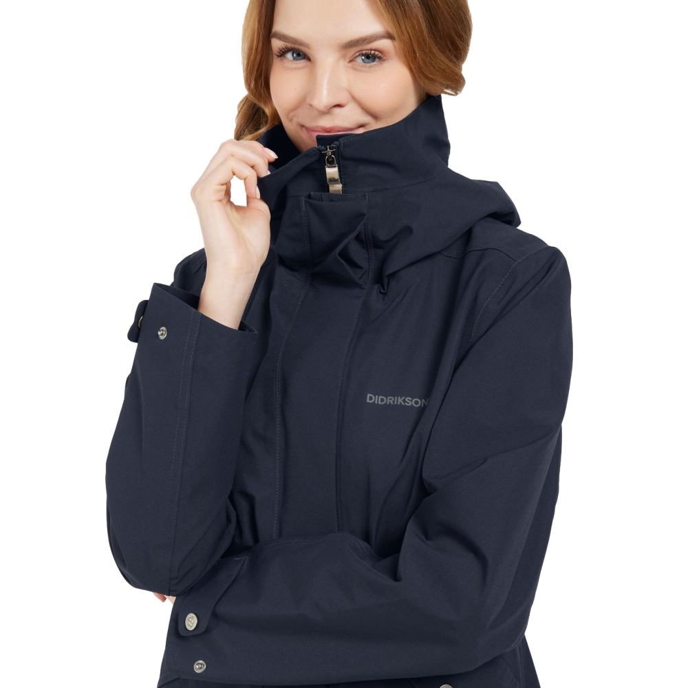 Didriksons Silja Jacket Women's Dark Night Blue 505645-999 jassen online bestellen bij Kathmandu Outdoor & Travel