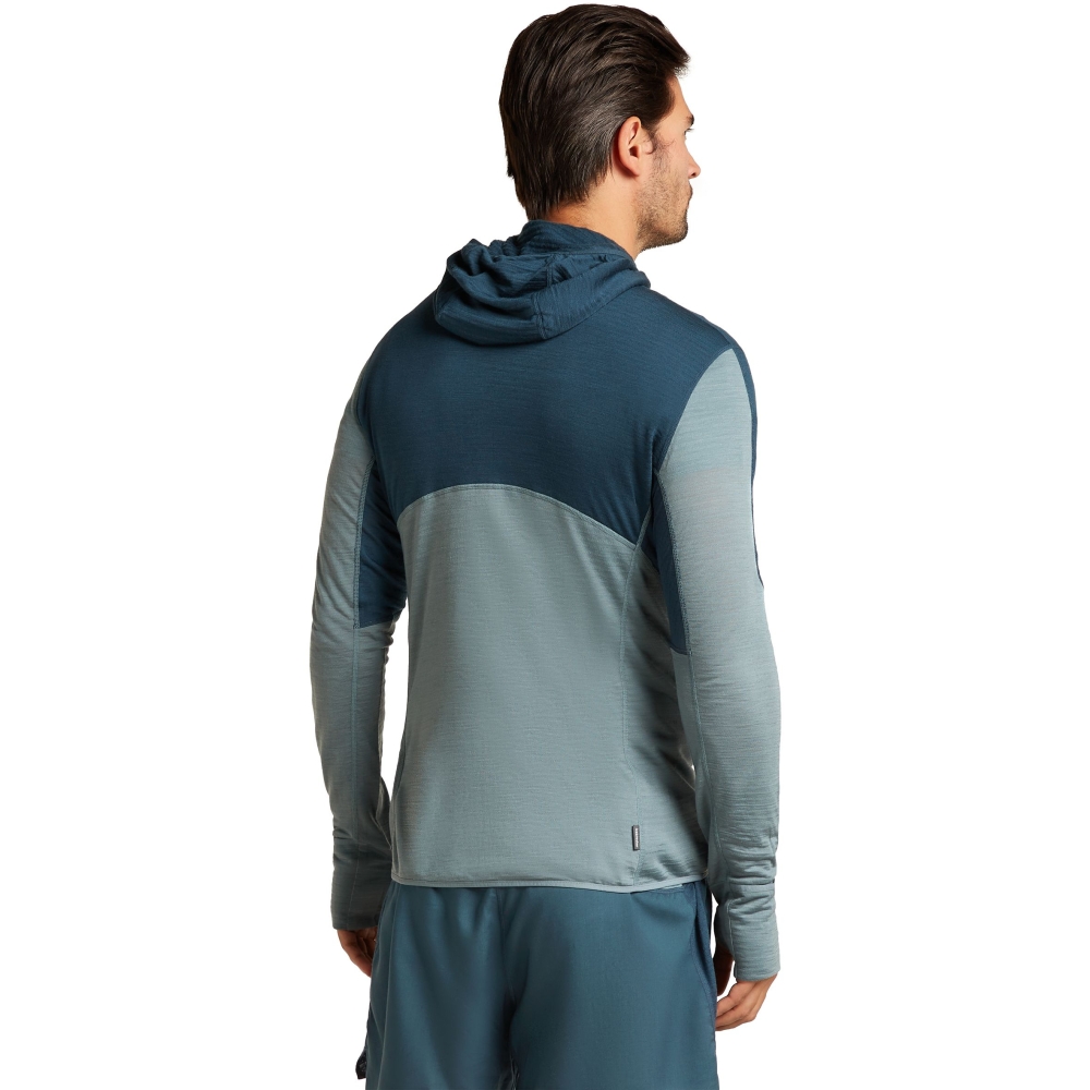 Icebreaker Mer 200 Realfleece Descender LS Zip Abyss/Blue/Ash IBBA56VZ-0C41 fleeces en truien online bestellen bij Kathmandu Outdoor & Travel