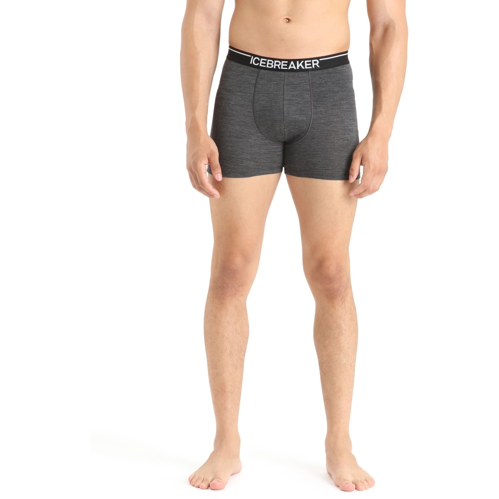 Icebreaker Anatomica Boxers Jet Hthr IB103029-0111 onderkleding/thermokleding online bestellen bij Kathmandu Outdoor & Travel