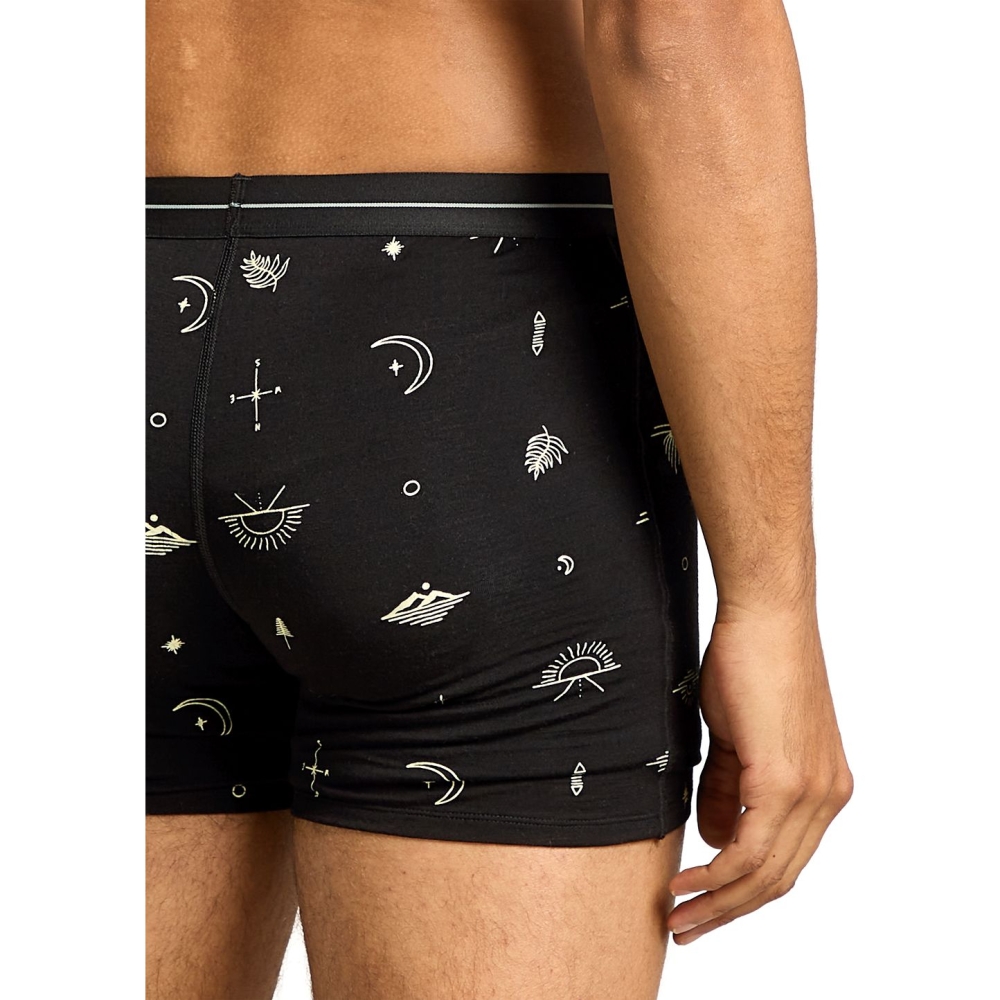 Icebreaker Mer 150 Anatomica Boxers Explore More Black/AOP IB0A5773-1241 onderkleding/thermokleding online bestellen bij Kathmandu Outdoor & Travel