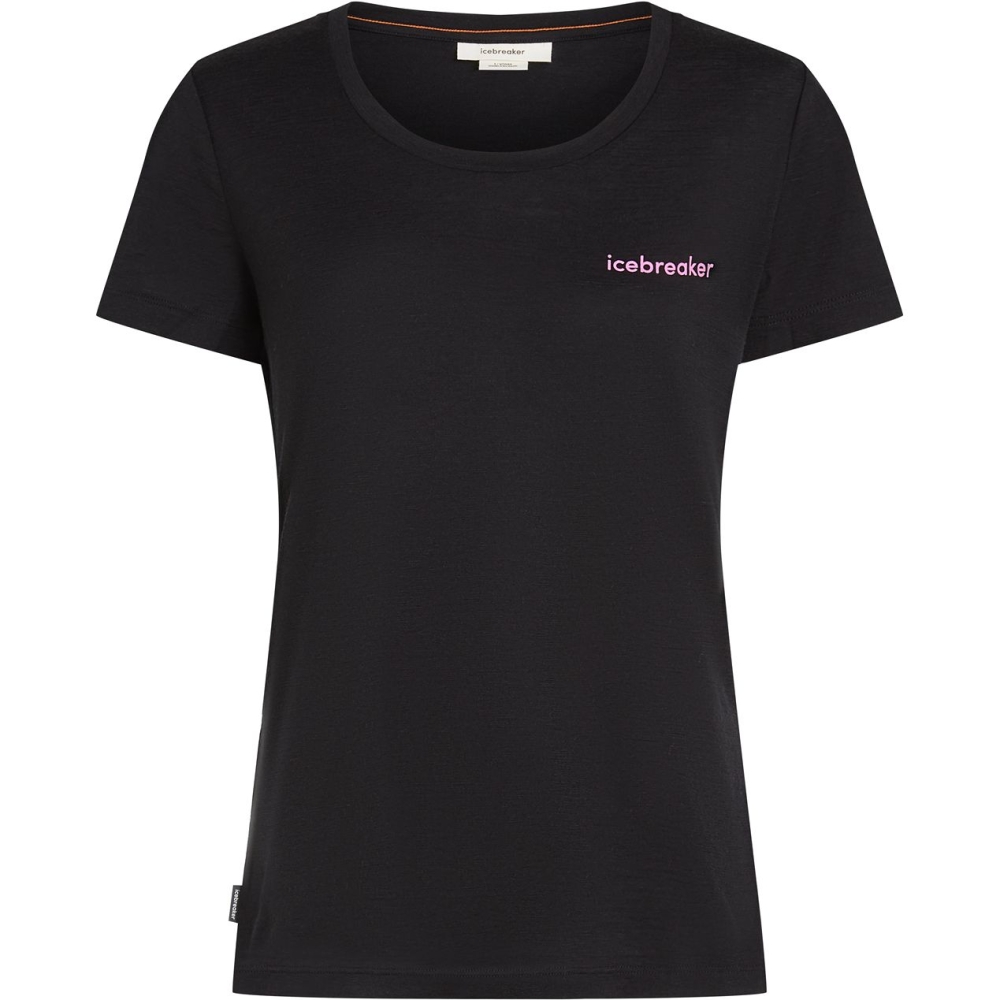 Icebreaker Mer 150 Tech Lite SS Scop T IB Wordmar Women's Black IB0A576S-0011 shirts en tops online bestellen bij Kathmandu Outdoor & Travel