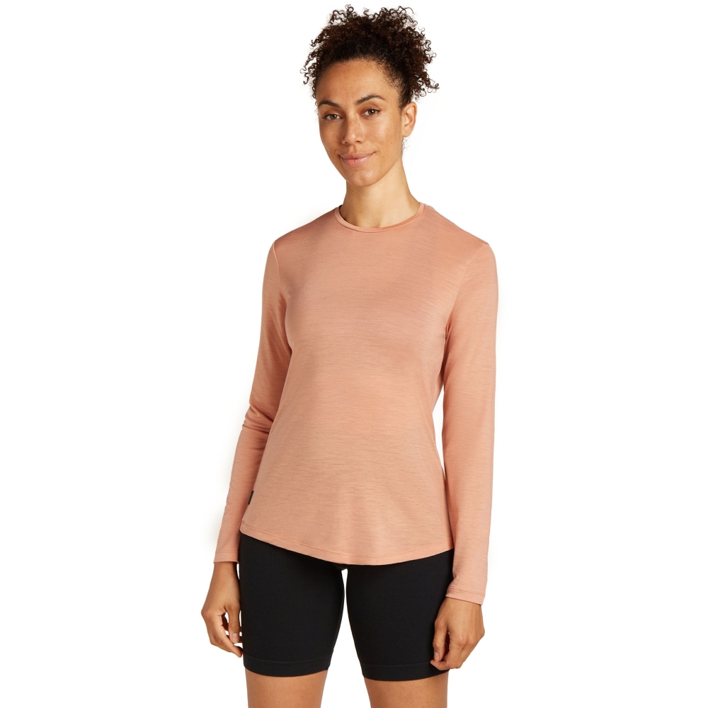 Icebreaker Mer 125 Cool-Lite Sphere III LS Tee Women's Desert Sand IB0A56ZN-0AC1 shirts en tops online bestellen bij Kathmandu Outdoor & Travel