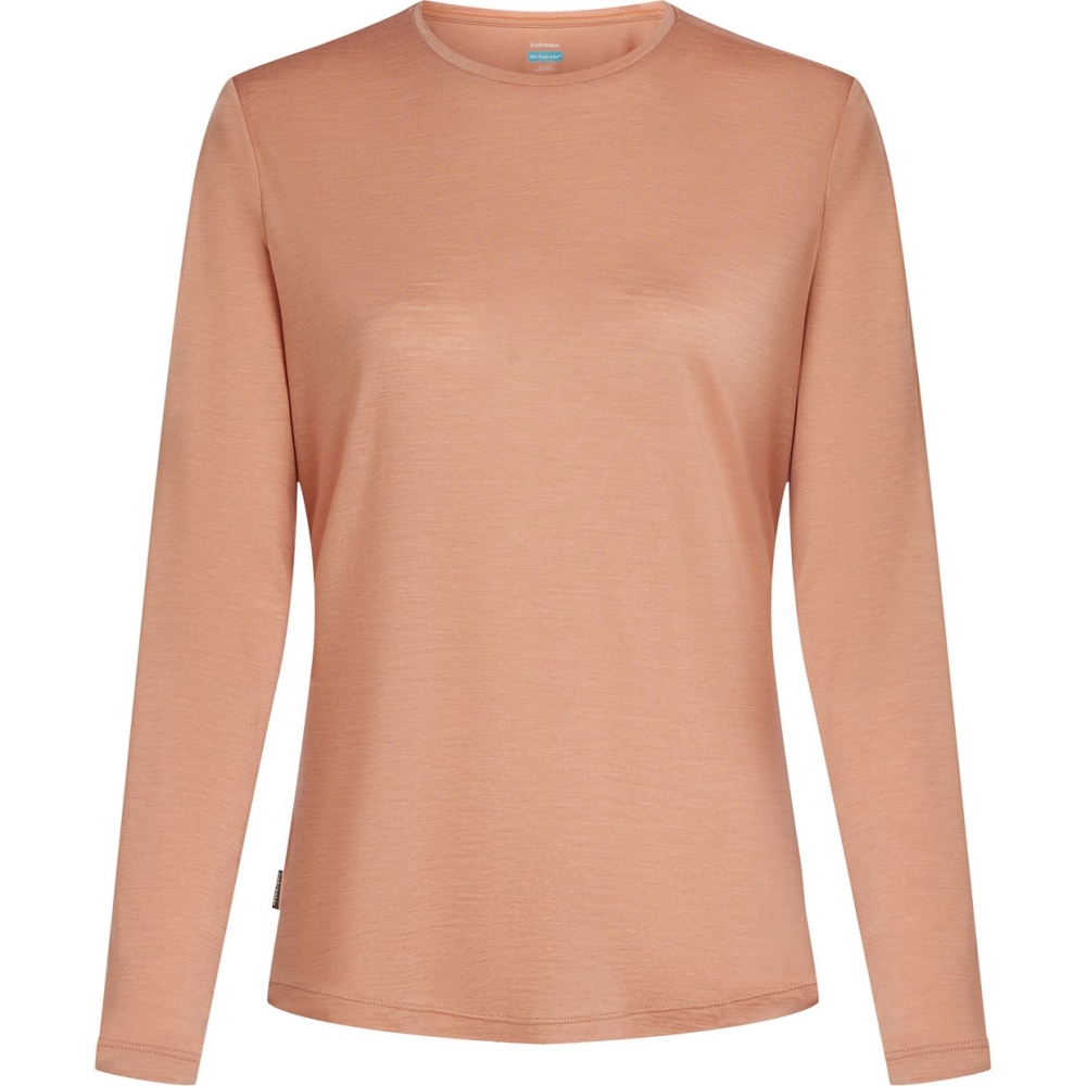 Icebreaker Mer 125 Cool-Lite Sphere III LS Tee Women's Desert Sand IB0A56ZN-0AC1 shirts en tops online bestellen bij Kathmandu Outdoor & Travel