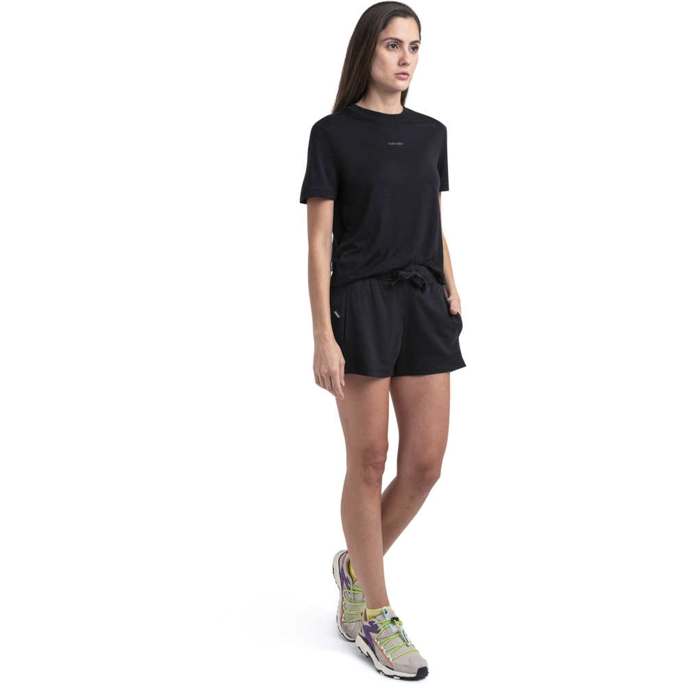 Icebreaker Mer Crush II Shorts Women's Black IB0A56XH-0011 broeken online bestellen bij Kathmandu Outdoor & Travel