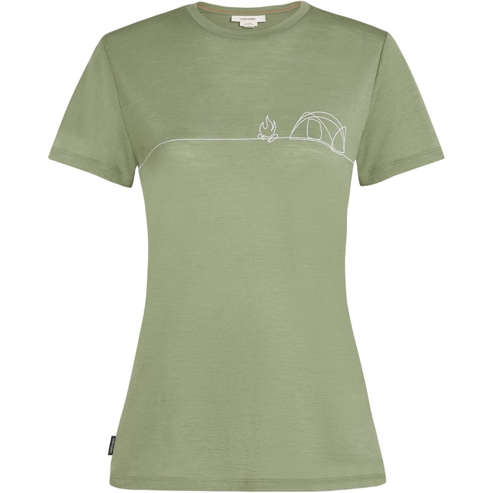 Icebreaker Mer 150 Tech Lite SS Tee Single Line C Women's Lichen IB0A576N-A741 shirts en tops online bestellen bij Kathmandu Outdoor & Travel