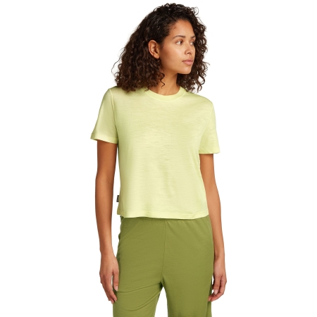 Icebreaker  Mer 150 Tech Lite III SS Crop Tee Women's Citrine 