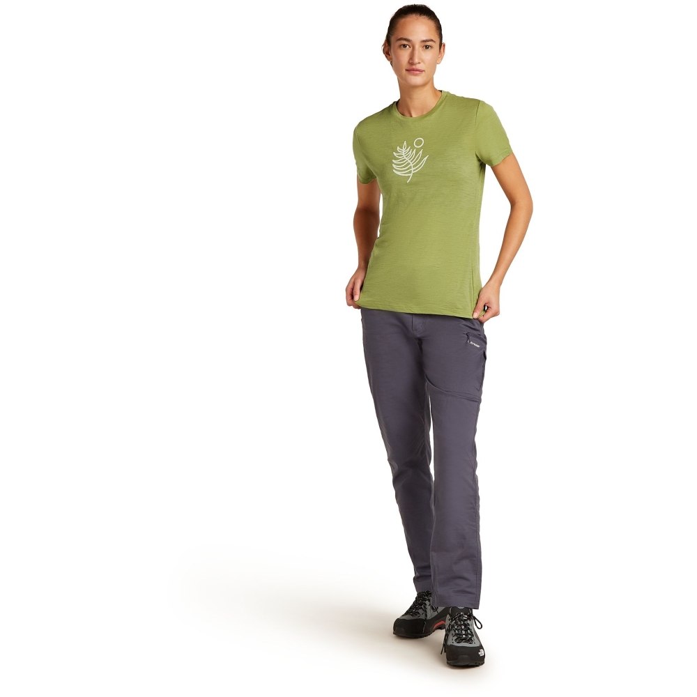 Icebreaker Mer 150 Tech Lite SS Tee Fresh Fern Women's Olive IB0A576P-0AA1 shirts en tops online bestellen bij Kathmandu Outdoor & Travel