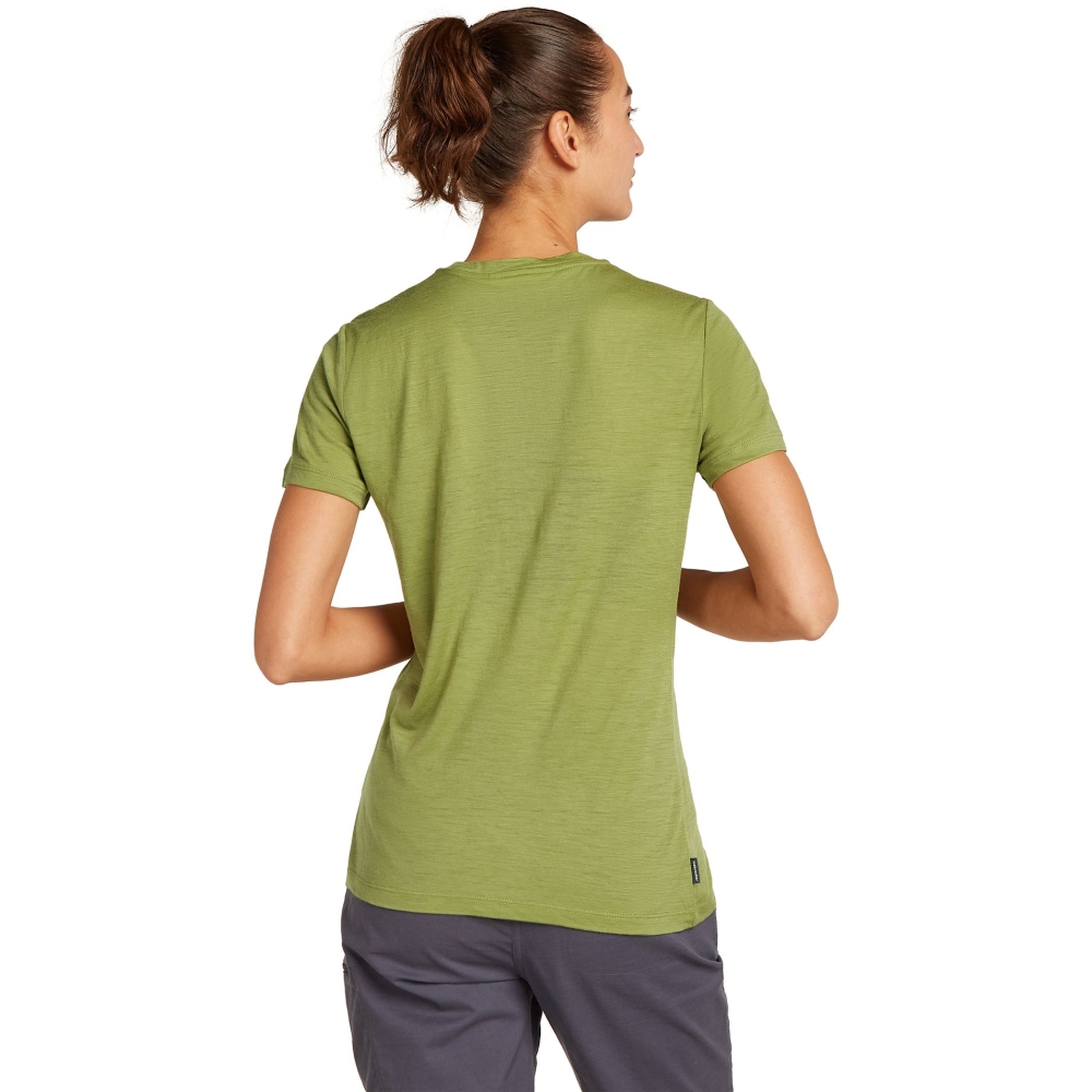 Icebreaker Mer 150 Tech Lite SS Tee Fresh Fern Women's Olive IB0A576P-0AA1 shirts en tops online bestellen bij Kathmandu Outdoor & Travel