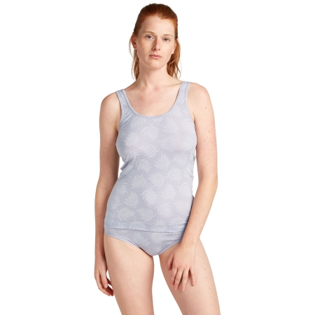 Icebreaker  Mer 150 Siren Tank Fresh Ferns Women's AOP Grey Quartz/Snow 