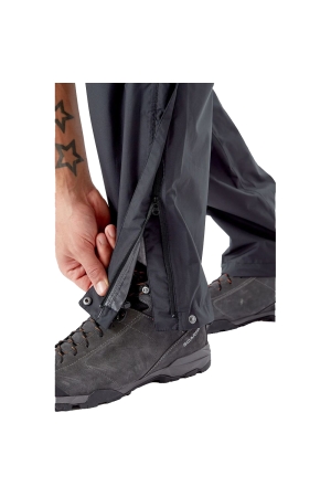 Rab Downpour Eco Pants FZ Long Black QWSG-86-Black-L jassen online bestellen bij Kathmandu Outdoor & Travel