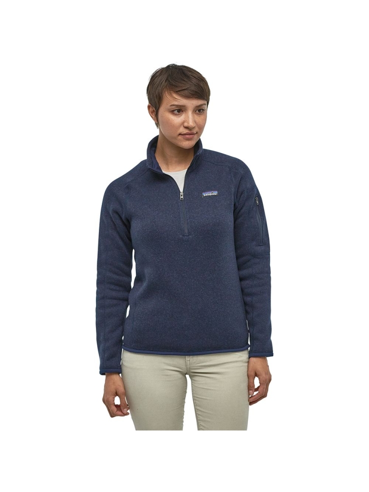 Patagonia Better Sweater 1/4 Zip Women's New Navy 25618-NENA fleeces en truien online bestellen bij Kathmandu Outdoor & Travel