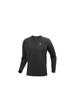 Arc'teryx Rho Lt Crew Neck Black 9417-Black fleeces en truien online bestellen bij Kathmandu Outdoor & Travel