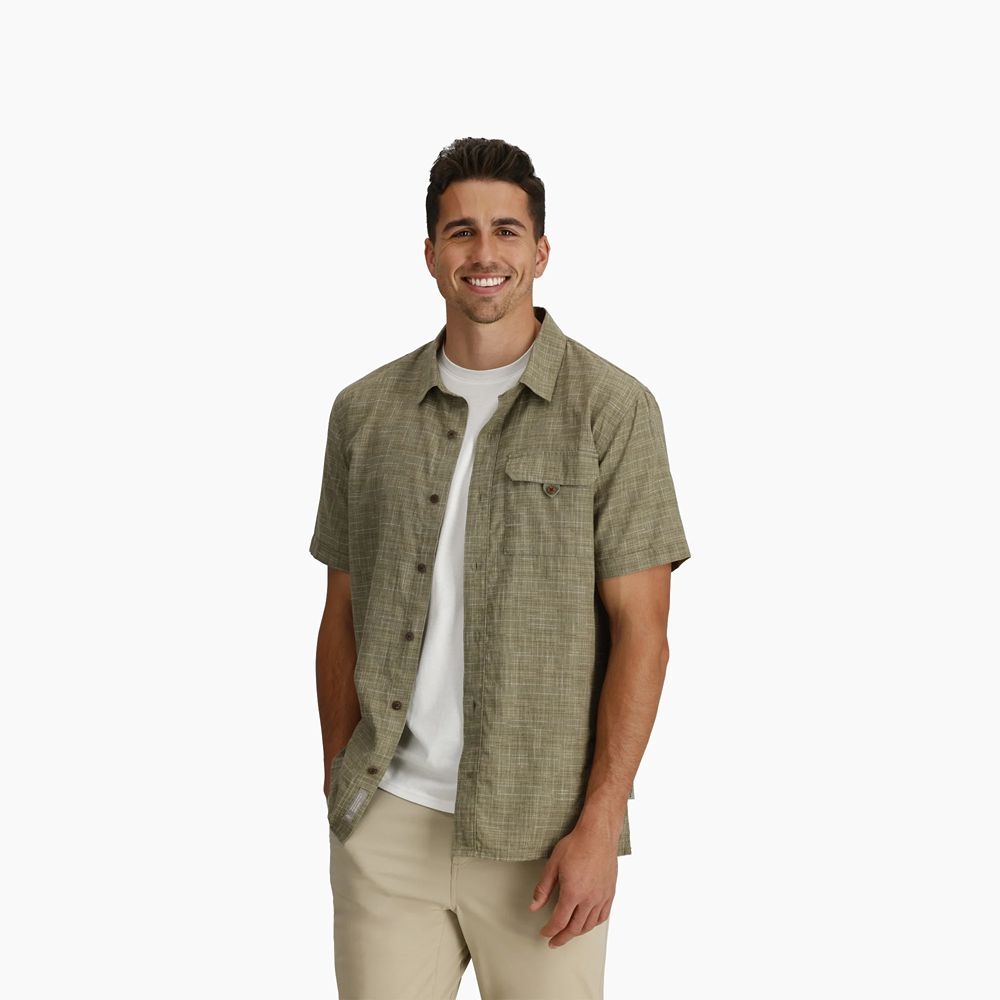 Royal Robbins Royal Robbins Hempline Spaced S/S Y721021-255 shirts en tops Royal Robbins Hempline Spaced S/S Fiddlehead Y721021-255 shirts en tops online bestellen bij Kathmandu Outdoor & Travel
