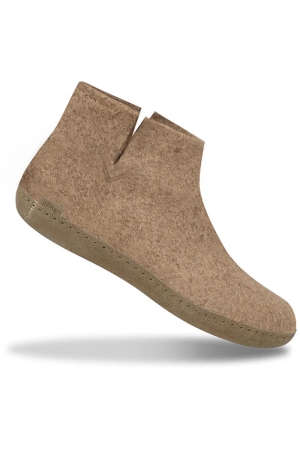 Glerups Boot Leather Sand G-12-Sand pantoffels en huissokken online bestellen bij Kathmandu Outdoor & Travel