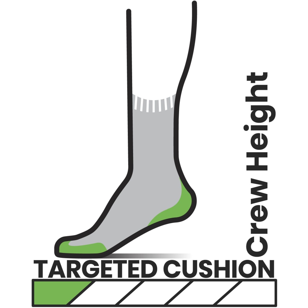 Smartwool Hike Targeted Cushion Crew Socks Hike Black SW0024920011 sokken online bestellen bij Kathmandu Outdoor & Travel