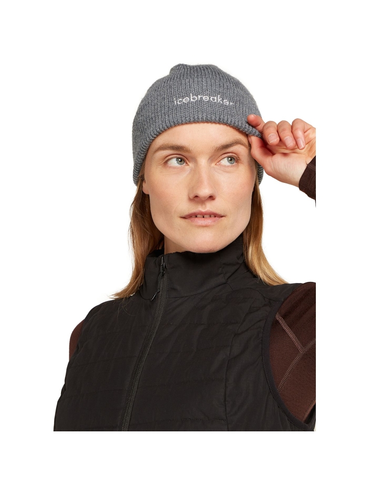 Icebreaker Merino All Day Toque Beanie Gritstone Heather IB0A573J013-1001 kleding accessoires online bestellen bij Kathmandu Outdoor & Travel