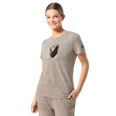 Super Natural Rio Grande Tee Women's Vintage Khaki Melange/Various Super Natural Rio Grande Tee Women's Vintage Khaki Melange/Various