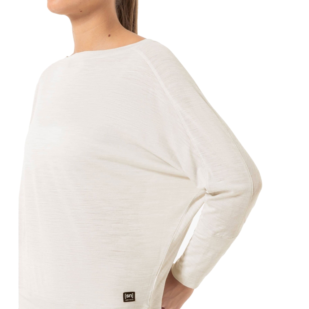 Super Natural Kula Top Women's White Stone Melange SNW006570-73D shirts en tops online bestellen bij Kathmandu Outdoor & Travel