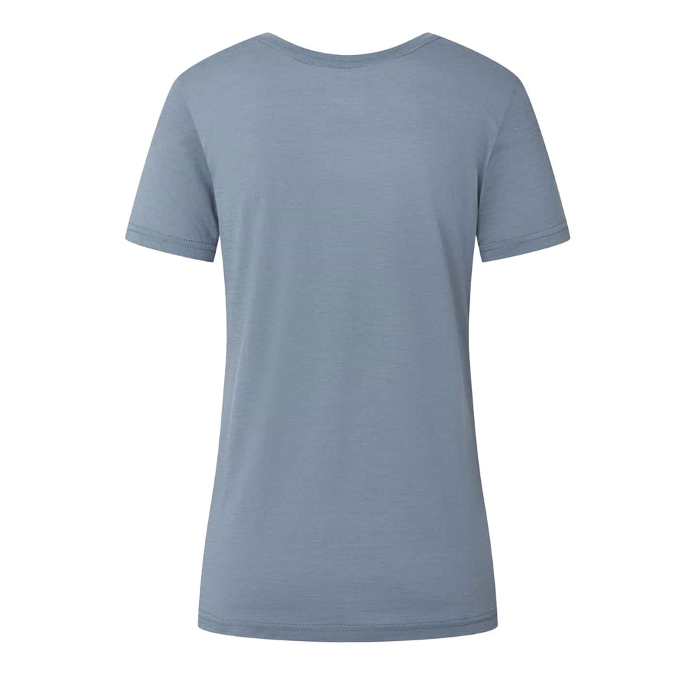 Super Natural Preikestolen Cliffs Tee Women's Flint Stone/Feather Grey/Coppe SNWP03128-15F shirts en tops online bestellen bij Kathmandu Outdoor & Travel