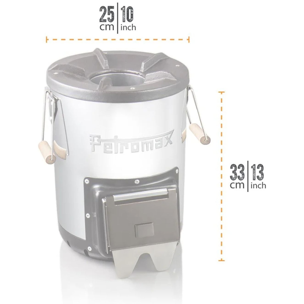 Petromax Petromax Rocket Stove PX RF33 branders Petromax Rocket Stove Zilver PX RF33 branders online bestellen bij Kathmandu Outdoor & Travel
