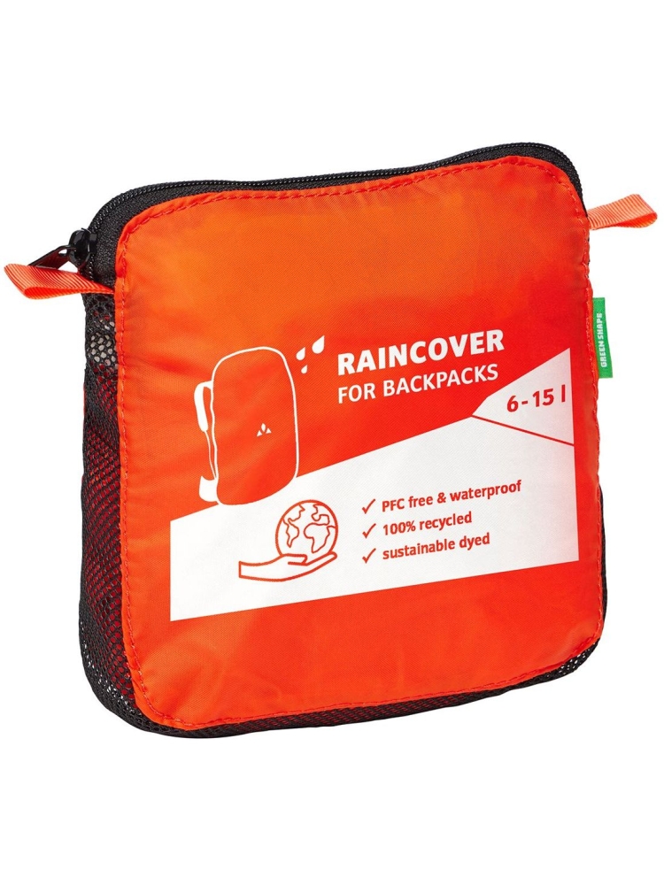 Vaude Raincover 6-15L Orange 46863227 dagrugzakken online bestellen bij Kathmandu Outdoor & Travel