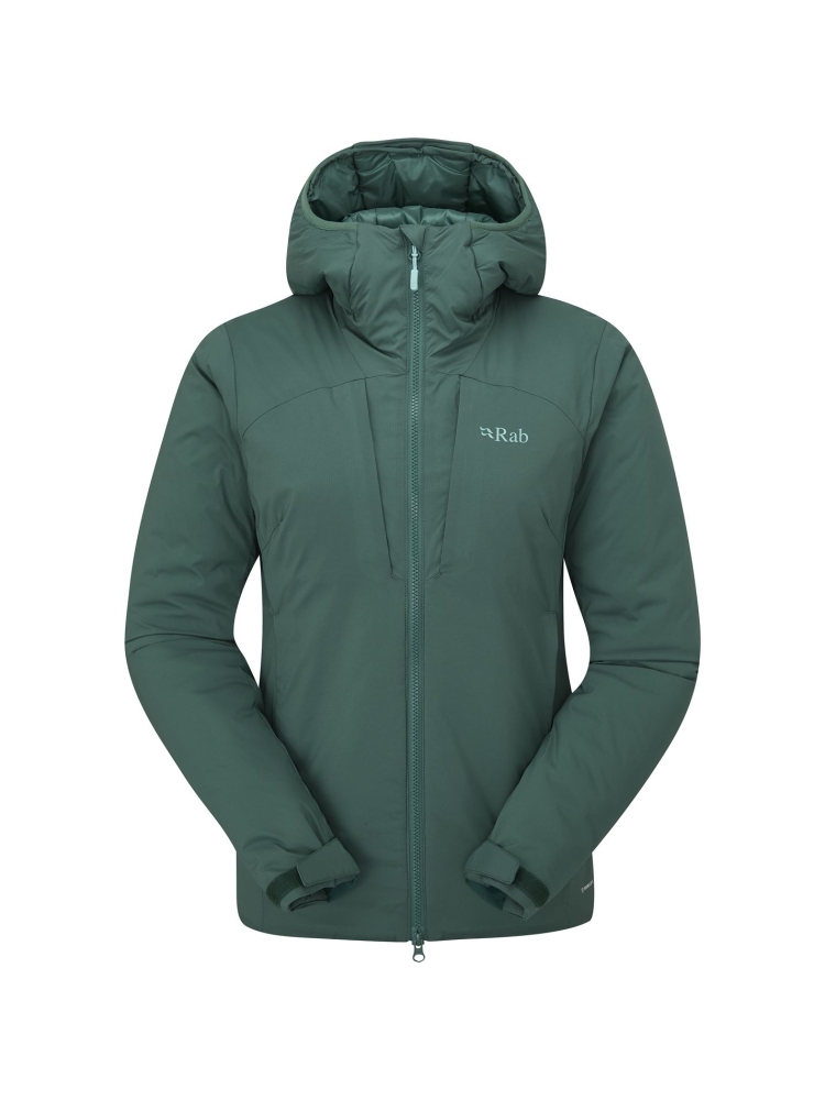 Rab Xenair Alpine Jacket Women's  Green Slate QIP-10-GNS jassen online bestellen bij Kathmandu Outdoor & Travel