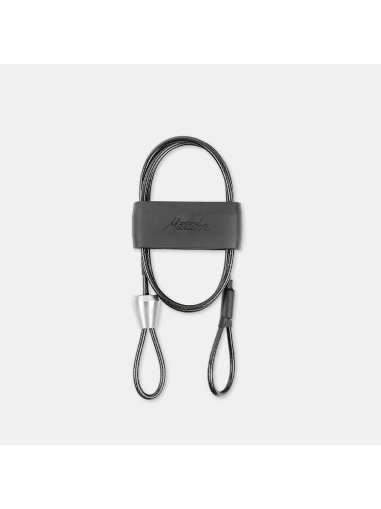 Matador Matador BetaLock Accessory Cable  Black MATQLCB001BK reisaccessoires online bestellen bij Kathmandu Outdoor & Travel