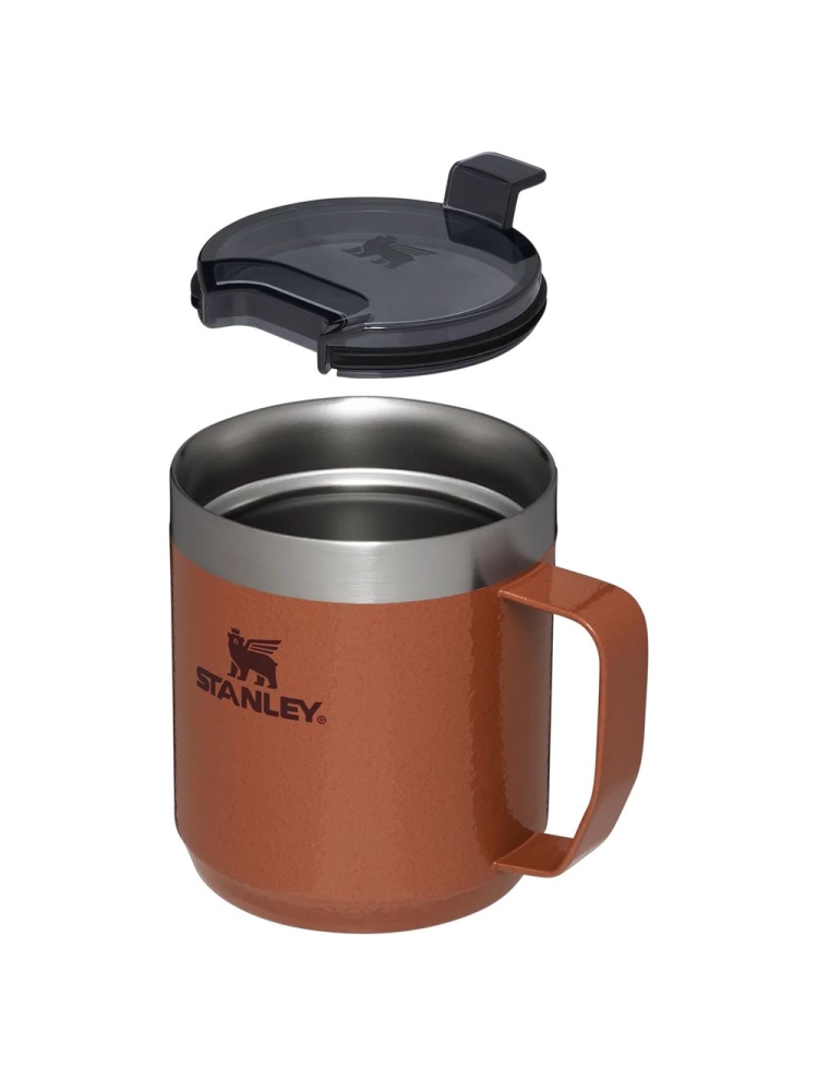 Stanley The Stay-Hot Camp Mug 0,35L Hammertone Clay 10-09366-290 drinkflessen en thermosflessen online bestellen bij Kathmandu Outdoor & Travel