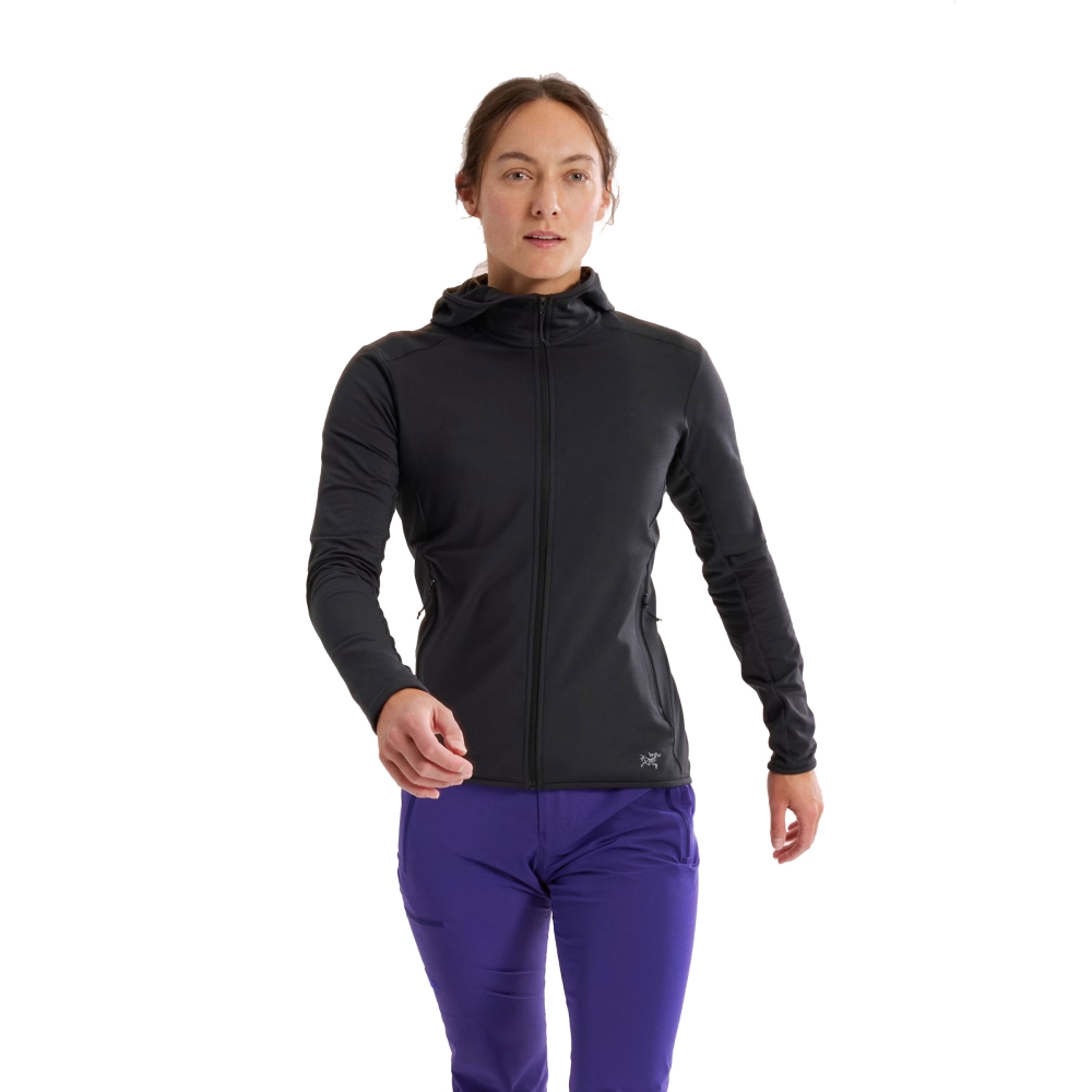 Arc'teryx Kyanite LT Hoody Women's Black 9645-Black fleeces en truien online bestellen bij Kathmandu Outdoor & Travel