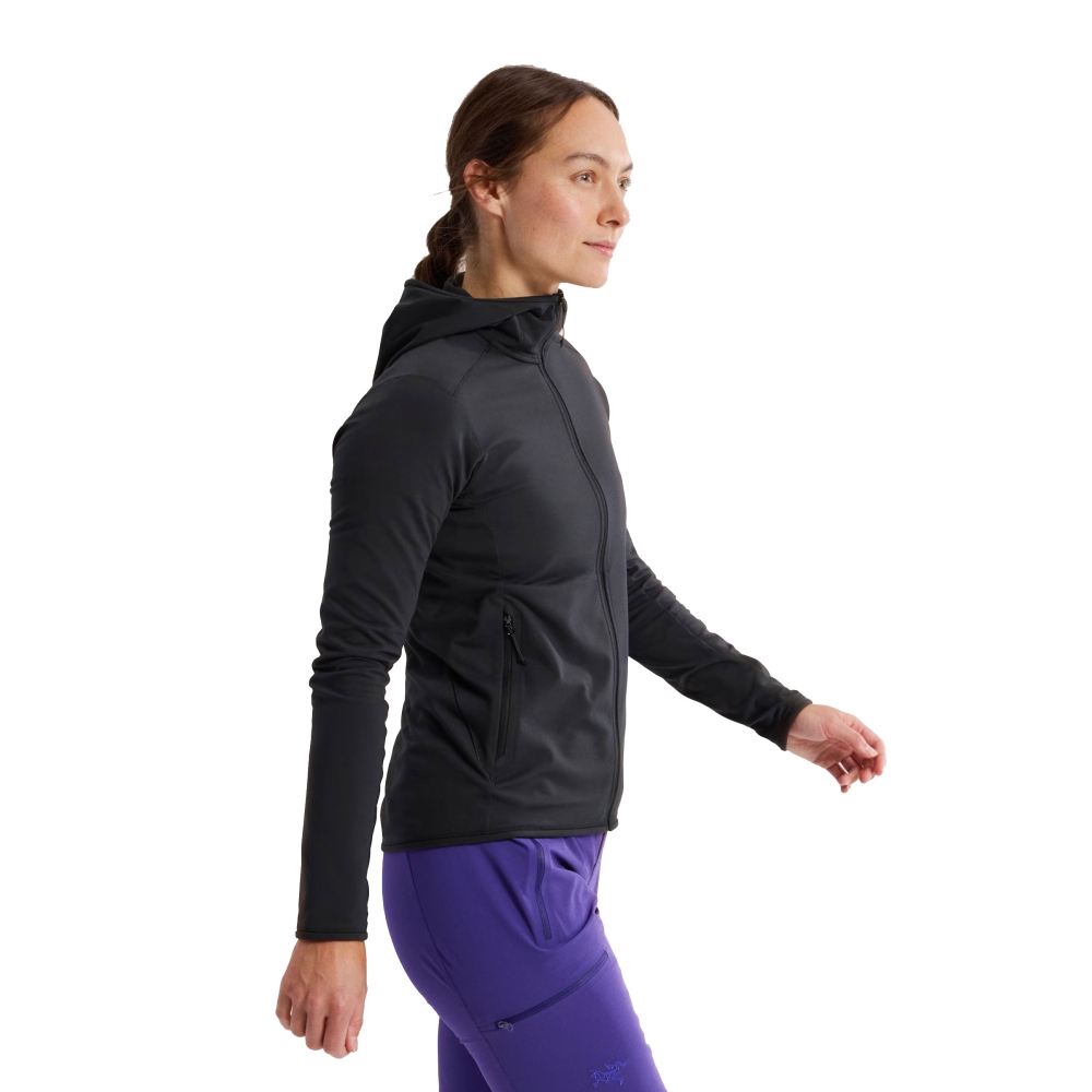 Arc'teryx Kyanite LT Hoody Women's Black 9645-Black fleeces en truien online bestellen bij Kathmandu Outdoor & Travel