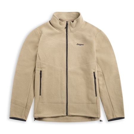 Bergans Rabot Merino Fleece Midlayer Jacket Sandstone Bergans Rabot Merino Fleece Midlayer Jacket Sandstone