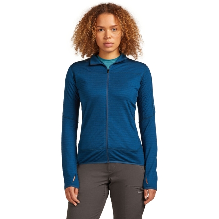 Icebreaker Mer 300 RealFleece Desc LS Zip Women's Atlantis Icebreaker Mer 300 RealFleece Desc LS Zip Women's Atlantis