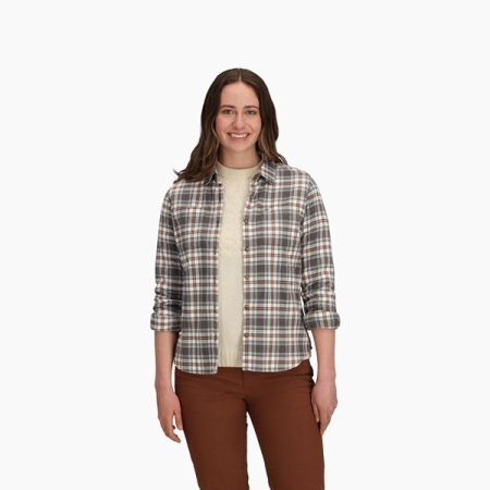 Royal Robbins Lieback Organic Cotton Flannel L/S Women's Everglade Bodega Bay Pld Royal Robbins Lieback Organic Cotton Flannel L/S Women's Everglade Bodega Bay Pld