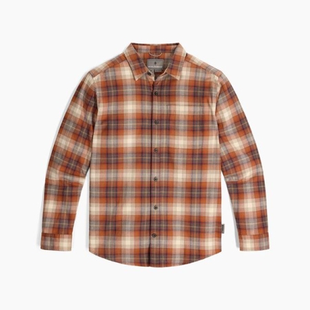 Royal Robbins Lieback Organic Cotton Flannel L/S Rust Brown Dipsea Pld Royal Robbins Lieback Organic Cotton Flannel L/S Rust Brown Dipsea Pld