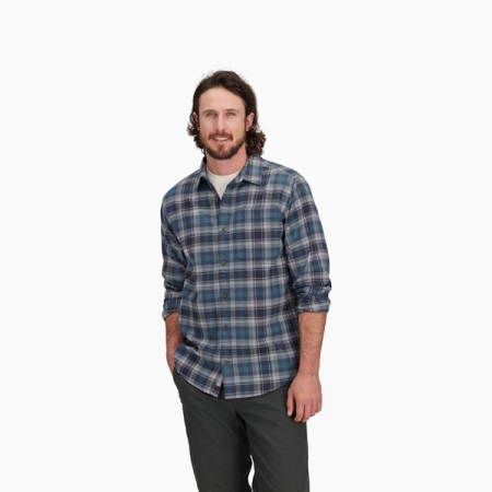 Royal Robbins Lieback Organic Cotton Flannel L/S Navy Dipsea Pld Royal Robbins Lieback Organic Cotton Flannel L/S Navy Dipsea Pld