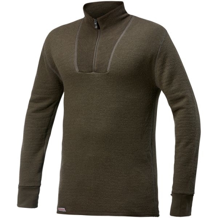 woolpower Zip Turtleneck 200 Pine Green woolpower Zip Turtleneck 200 Pine Green
