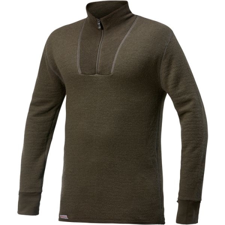 woolpower Zip Turtleneck 400 Pine Green woolpower Zip Turtleneck 400 Pine Green